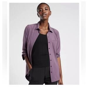 ATHLETA Urbanite Lavender Top XS Long Sleeve Sport